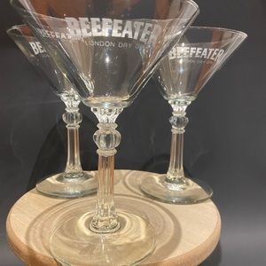 BEEFEATER London Dry Gin Martini Glasses